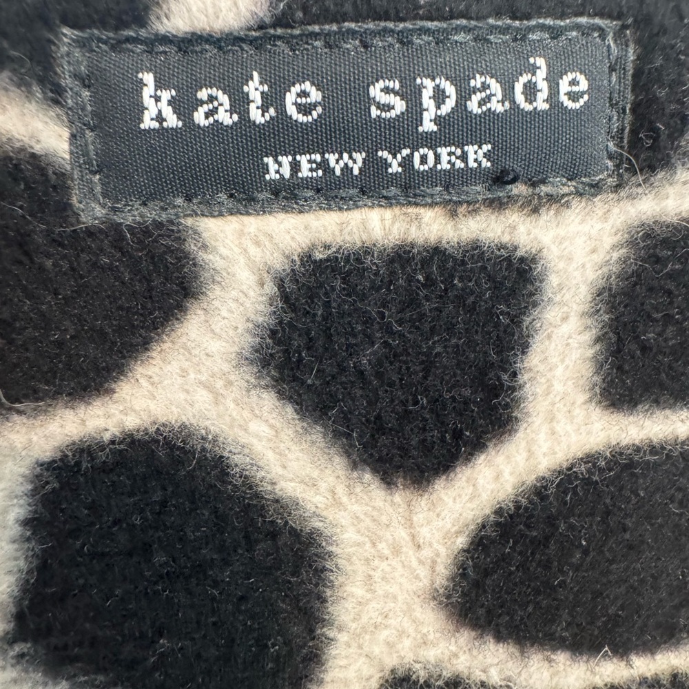 Kate Spade New York Vintage faux fur giraffe print shoulder bag.